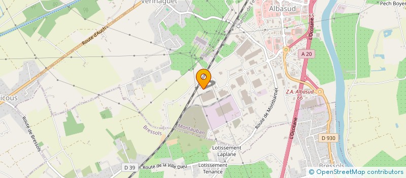 localisation de l'entreprise ACCRO ROCK  MONTAUBAN