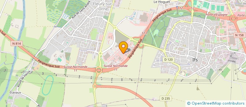 localisation de l'entreprise ACCRO VELO à FLEURY-SUR-ORNE