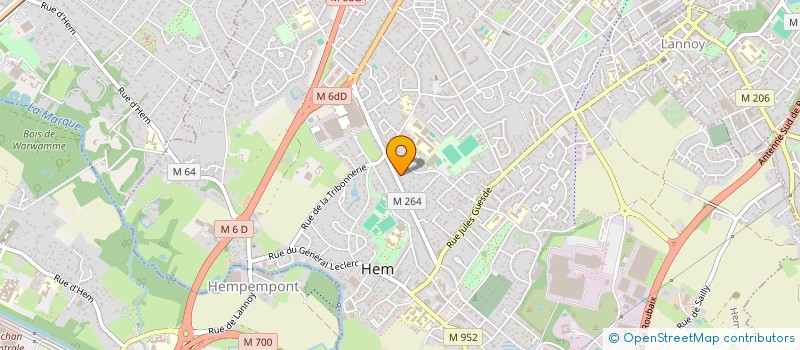 localisation de l'entreprise ACCROC-BAT à HEM