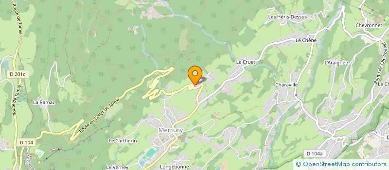 localisation de l'entreprise ACCROCAMP FORT DE TAMIE  MERCURY