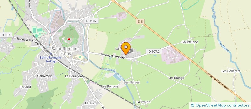 localisation de l'entreprise ACCROCH'COEUR ORGANISATION  SAINT-ROMAIN-LE-PUY