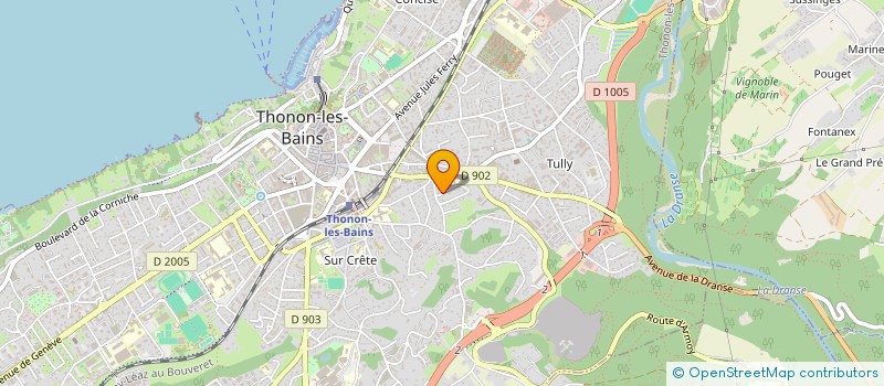 localisation de l'entreprise ACCROCH' FORM  THONON-LES-BAINS