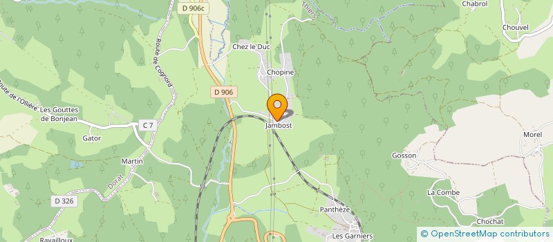 localisation de l'entreprise ACCROCHE TOI  THIERS