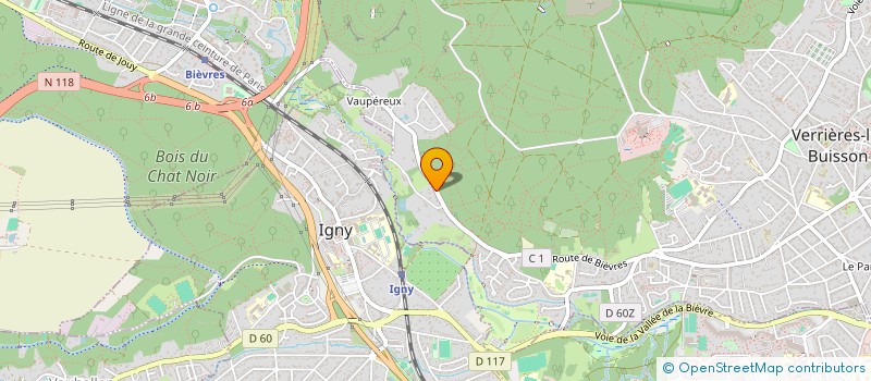 localisation de l'entreprise ACCROIVITA à VERRIERES-LE-BUISSON
