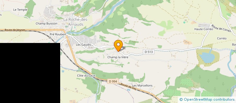 localisation de l'entreprise ACCROLAC AVENTURES  LA ROCHE-DES-ARNAUDS