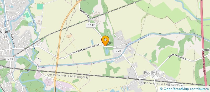 localisation de l'entreprise ACCROLAND AVERROES  ROUILLY-SAINT-LOUP