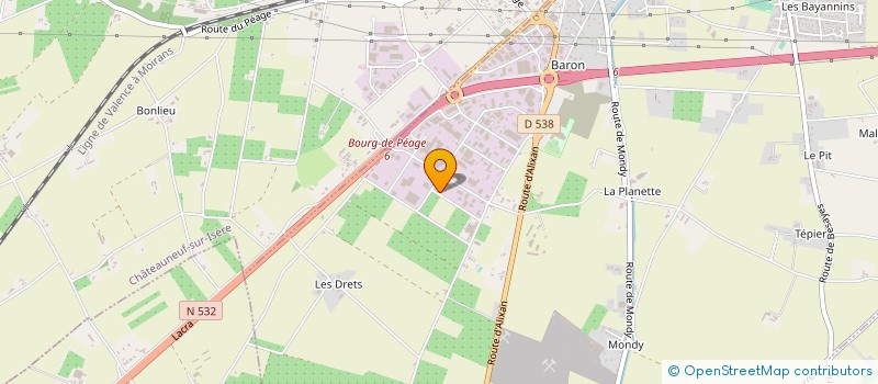 localisation de l'entreprise ACCROLED à BOURG-DE-PEAGE