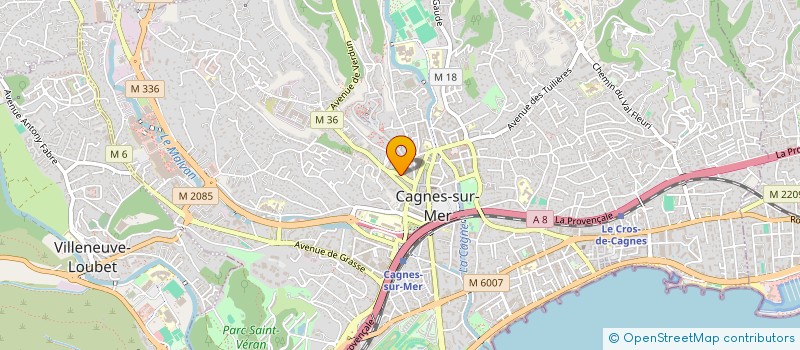 localisation de l'entreprise ACCROLYMPE à CAGNES-SUR-MER