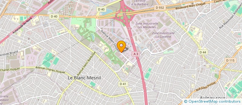localisation de l'entreprise ACCROMETAL  LE BLANC-MESNIL