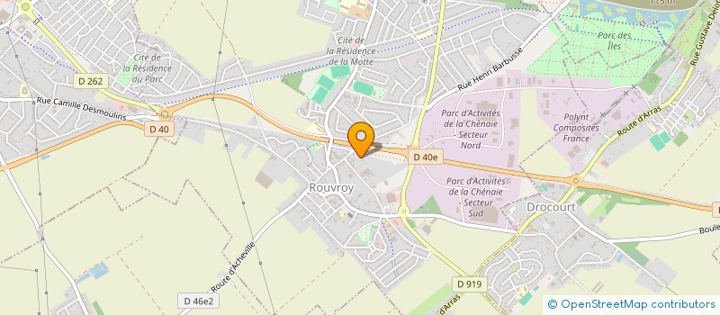 localisation de l'entreprise ACCROS'BAT  ROUVROY