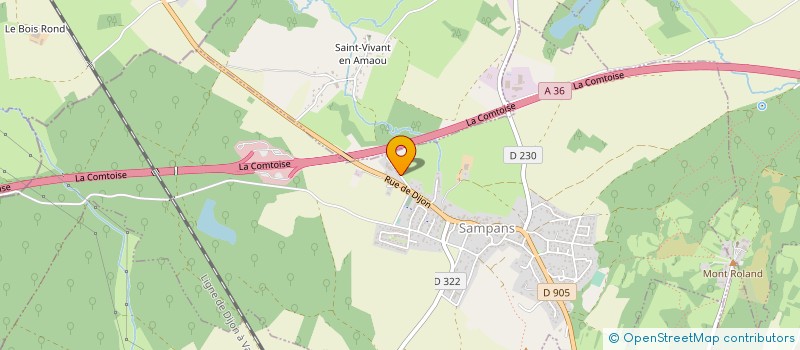 localisation de l'entreprise ACCROS-BOIS  SAMPANS