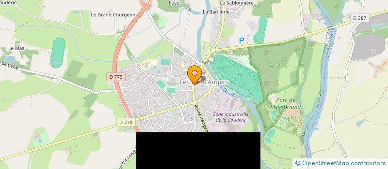 localisation de l'entreprise ACCROSCRAP  LE LION D'ANGERS