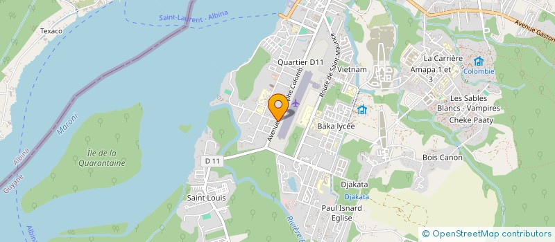 localisation de l'entreprise ACCROTRONC à SAINT-LAURENT-DU-MARONI
