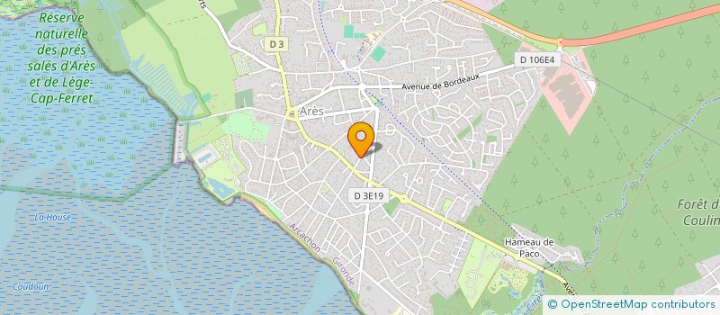 localisation de l'entreprise ACCS à ARES