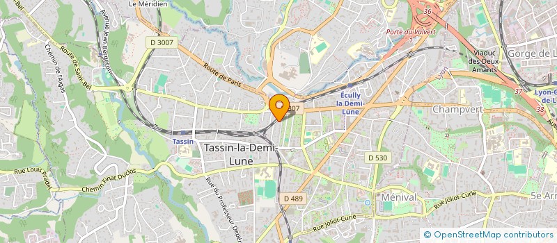 localisation de l'entreprise ACCS  TASSIN-LA-DEMI-LUNE