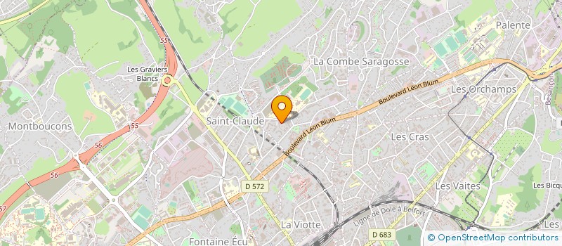 localisation de l'entreprise ACCS SASU à BESANCON
