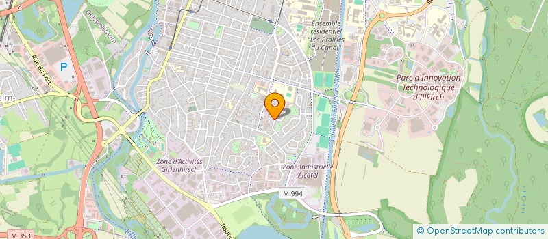 localisation de l'entreprise ACCT  ILLKIRCH-GRAFFENSTADEN