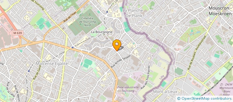 localisation de l'entreprise ACCU FILTRE NORD à TOURCOING