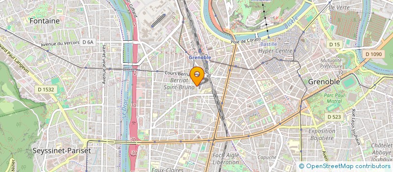 localisation de l'entreprise ACCUEIL AIDE ET ACCOMPAGNEMENT DES MINEURS ET JEUNES ISOLES ETRANGERS VERS UNE FORMATION OU UN PROJET PROFESSIONNEL à GRENOBLE