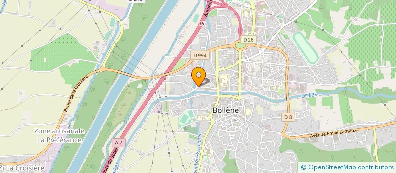localisation de l'entreprise ACCUEIL AUTO BILAN à BOLLENE