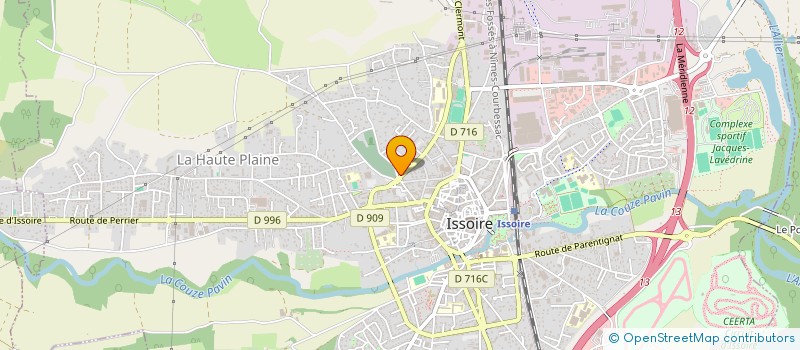 localisation de l'entreprise ACCUEIL AUVERGNE FUNERAIRE  ISSOIRE