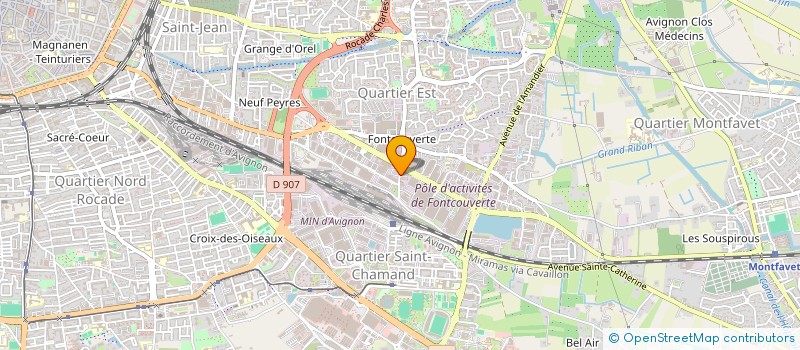 localisation de l'entreprise ACCUEIL AVIGNON CONTROLE AUTOMOBILE FONTCOUVERTE à AVIGNON