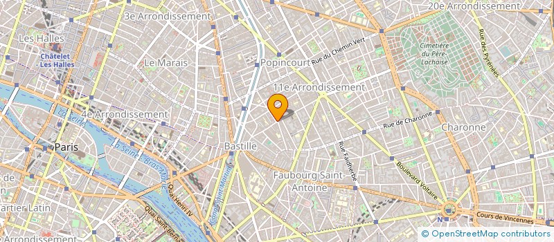 localisation de l'entreprise ACCUEIL CHARONNE  PARIS