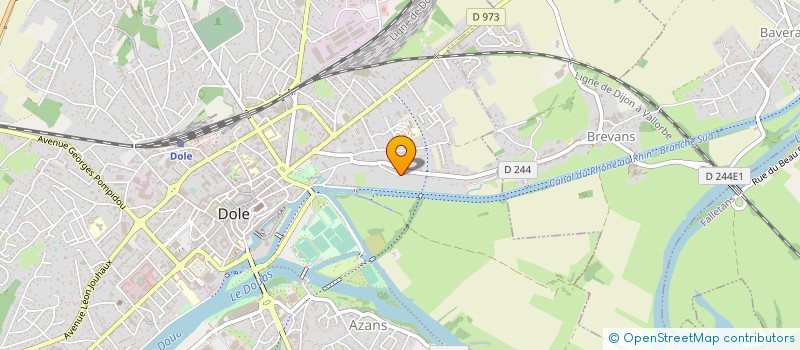 localisation de l'entreprise ACCUEIL CITOYEN DES REFUGIES DU NORD JURA à DOLE