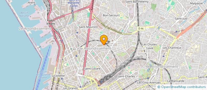 localisation de l'entreprise ACCUEIL DE JOUR à MARSEILLE