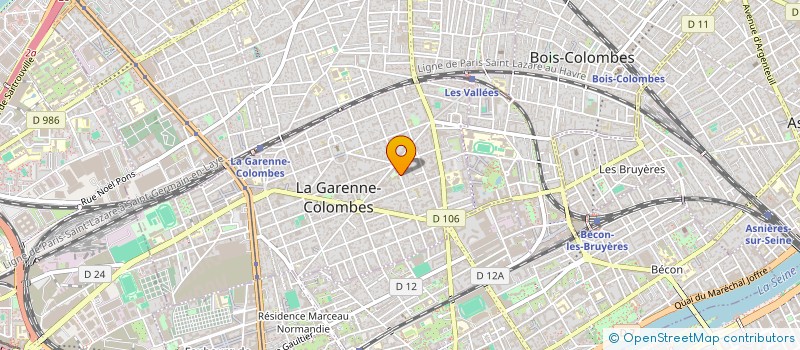 localisation de l'entreprise ACCUEIL DE LA MERE ET DE L ENFANT  LA GARENNE-COLOMBES