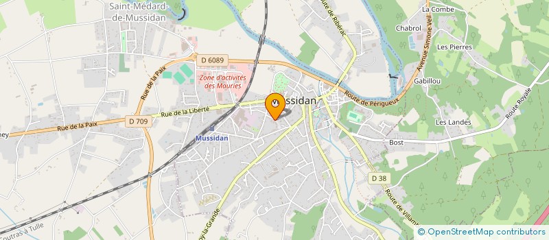 localisation de l'entreprise ACCUEIL DE LOISIRS DU MUSSIDANAIS  MUSSIDAN
