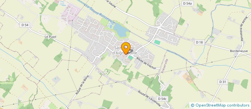 localisation de l'entreprise ACCUEIL DE LOISIRS LE LAC  SAINTE-FOY-D'AIGREFEUILLE