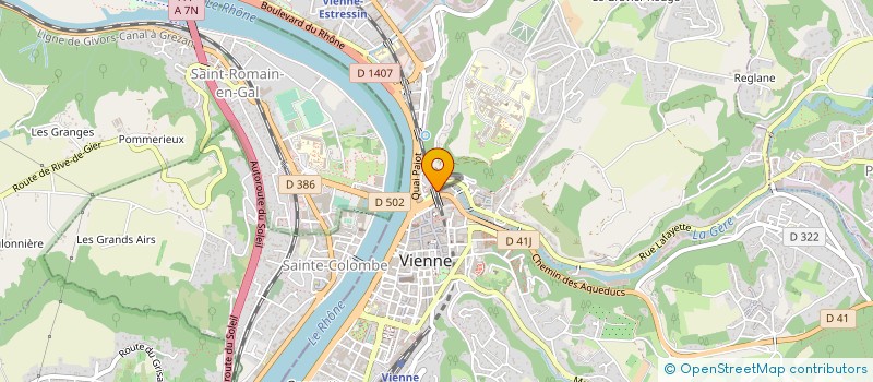 localisation de l'entreprise ACCUEIL DE NUIT A VIENNE à VIENNE