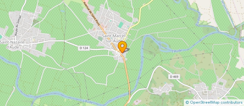 localisation de l'entreprise ACCUEIL DEPANNAGE SERVICE  SAINT-MARCEL-SUR-AUDE