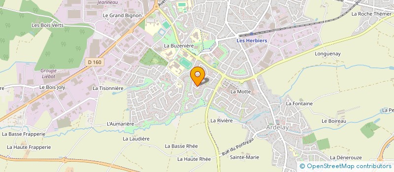 localisation de l'entreprise ACCUEIL DES ENFANTS EN BOCAGE  HERBIERS (LES)