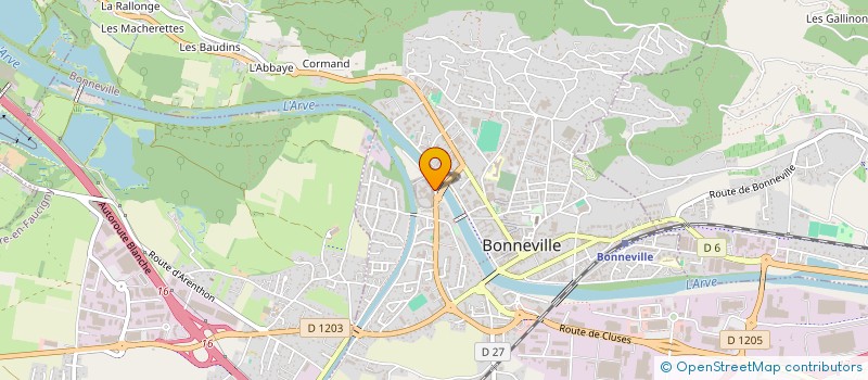 localisation de l'entreprise ACCUEIL DES FAMILLES DES DETENUS DE LA MAISON D ARRET DE BONNEVILLE à BONNEVILLE