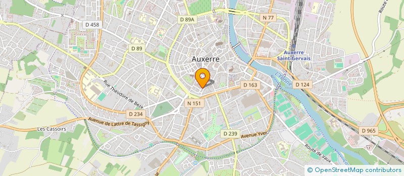 localisation de l'entreprise ACCUEIL DES FAMILLES EN ATTENTE DE PARLOIR A LA MAISON D'ARRET D'AUXERRE à AUXERRE