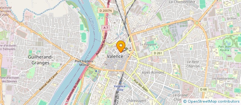 localisation de l'entreprise ACCUEIL DES HANDICAPES  VALENCE