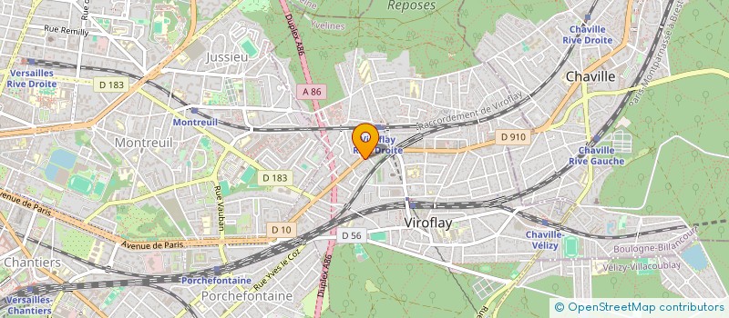 localisation de l'entreprise ACCUEIL DES JEUNES POUR SPORT ET DETENTE à VIROFLAY