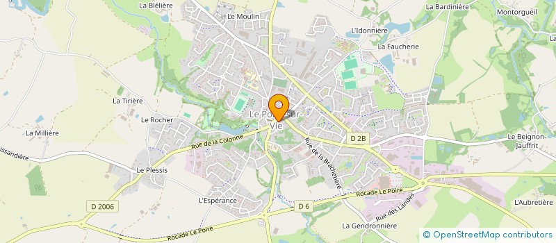 localisation de l'entreprise ACCUEIL DES MIGRANTS AU PAYS DE VIE AMI SUR VIE  LE POIRE-SUR-VIE