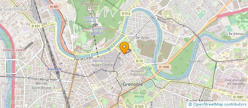 localisation de l'entreprise ACCUEIL DES SDF à GRENOBLE