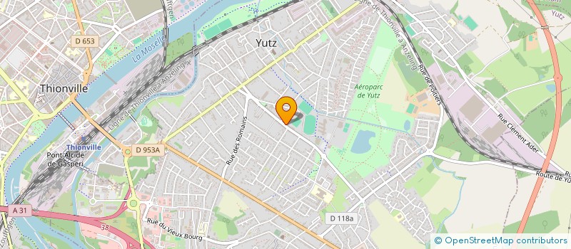 localisation de l'entreprise ACCUEIL DES VILLES FRANCAISE DE YUTZ  YUTZ