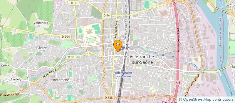 localisation de l'entreprise ACCUEIL DES VILLES FRANCAISES à VILLEFRANCHE-SUR-SAONE