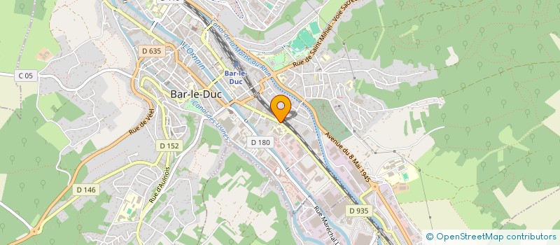 localisation de l'entreprise ACCUEIL DES VILLES FRANCAISES BAR LE DUC à BAR-LE-DUC