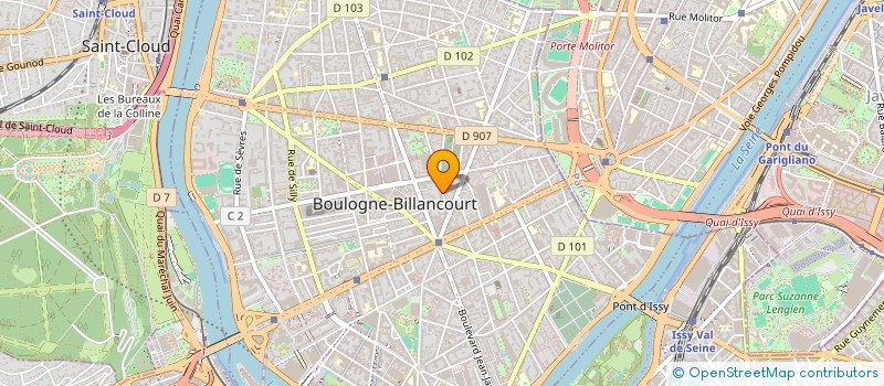 localisation de l'entreprise ACCUEIL DES VILLES FRANCAISES BOULOGNE-BILLANCOURT à BOULOGNE-BILLANCOURT