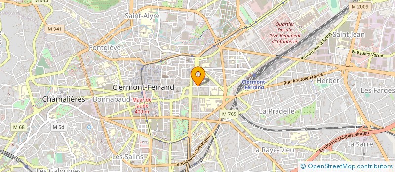 localisation de l'entreprise ACCUEIL DES VILLES FRANCAISES CLERMONT-FD  CLERMONT-FERRAND