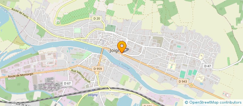 localisation de l'entreprise ACCUEIL DES VILLES FRANCAISES DE JOIGNY à JOIGNY