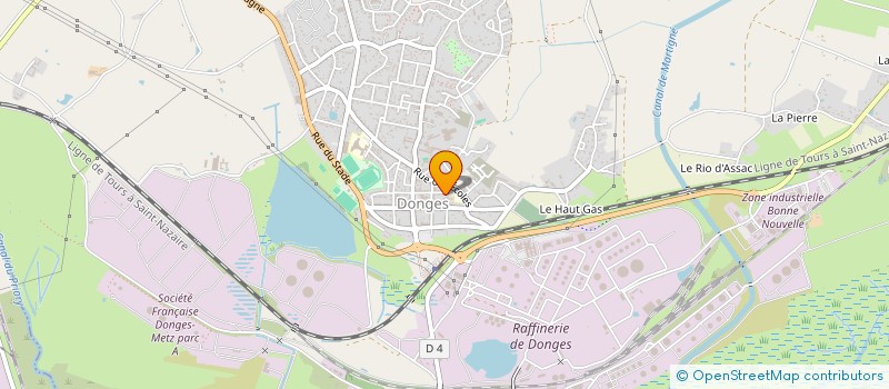 localisation de l'entreprise ACCUEIL DES VILLES FRANCAISES DONGES  DONGES