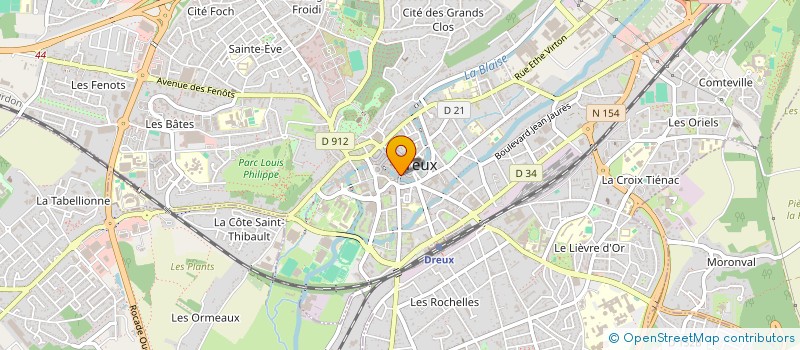 localisation de l'entreprise ACCUEIL DES VILLES FRANCAISES DREUX  DREUX