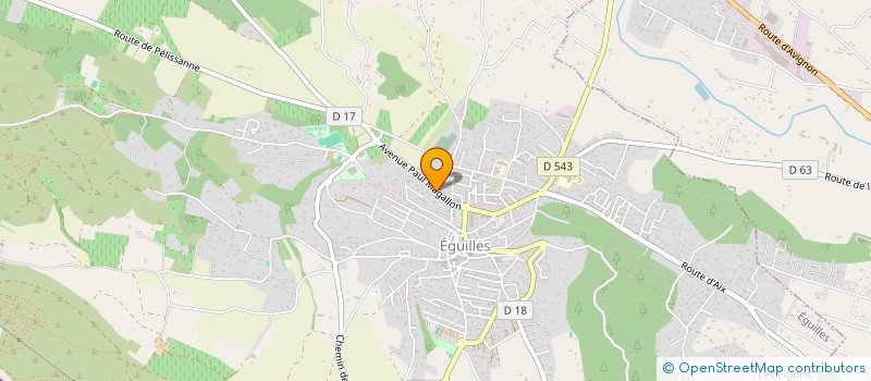 localisation de l'entreprise ACCUEIL DES VILLES FRANCAISES EGUILLES  AVF EGUILLES  EGUILLES